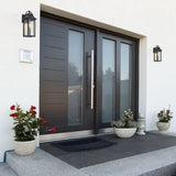1 Light outdoor wall lamp with clear glass - 14.75"H x 7"W x 6.75"D