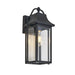 1 Light outdoor wall lamp with clear glass - 14.75"H x 7"W x 6.75"D