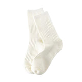 1 Pair College Style MidTube Ribbed Cuffs Elastic Sports Socks Men Women Outdoor Sports Racing Cycling Socks