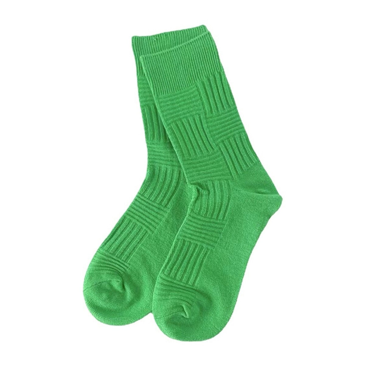 1 Pair College Style MidTube Ribbed Cuffs Elastic Sports Socks Men Women Outdoor Sports Racing Cycling Socks