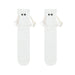 1 Pair Couple Socks Holding Hands Linking Socks Smiling Face AntiSlip Thick Socks MidTube Cute Socks Funny Gifts