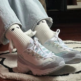 1 Pair Couple Socks Holding Hands Linking Socks Smiling Face AntiSlip Thick Socks MidTube Cute Socks Funny Gifts