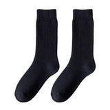 1 Pair Men Socks WearResistant Middle Tube Moisture Absorption Good Elastic Thickened Keep Warm
