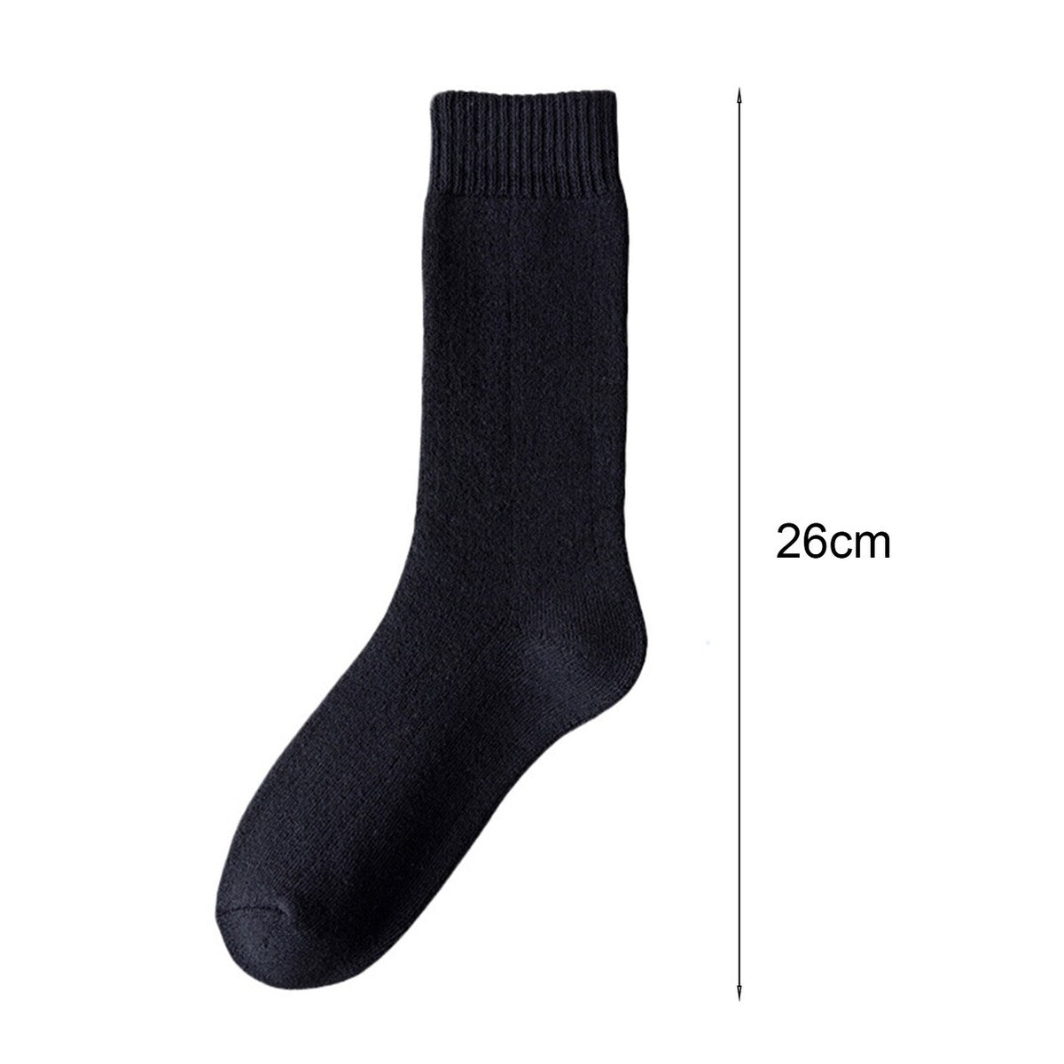 1 Pair Men Socks WearResistant Middle Tube Moisture Absorption Good Elastic Thickened Keep Warm