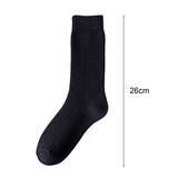 1 Pair Men Socks WearResistant Middle Tube Moisture Absorption Good Elastic Thickened Keep Warm