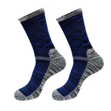 1 Pair Men Winter Sports Socks MidTube Thickened Soft AntiSlip Elastic Patchwork Color Matching No Basketball