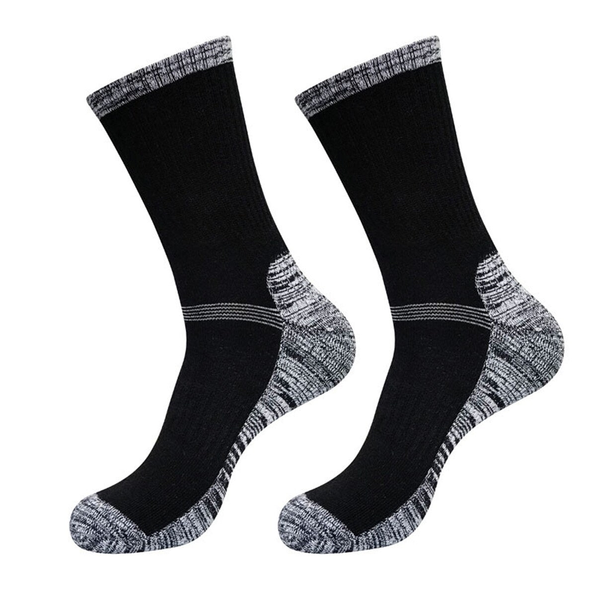1 Pair Men Winter Sports Socks MidTube Thickened Soft AntiSlip Elastic Patchwork Color Matching No Basketball