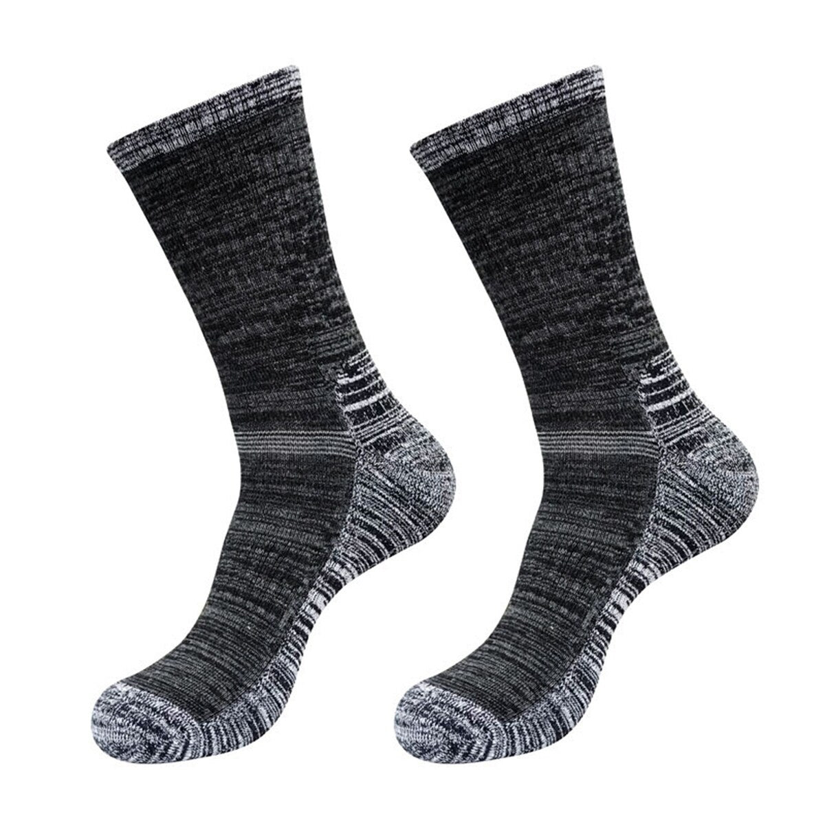 1 Pair Men Winter Sports Socks MidTube Thickened Soft AntiSlip Elastic Patchwork Color Matching No Basketball