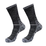 1 Pair Men Winter Sports Socks MidTube Thickened Soft AntiSlip Elastic Patchwork Color Matching No Basketball