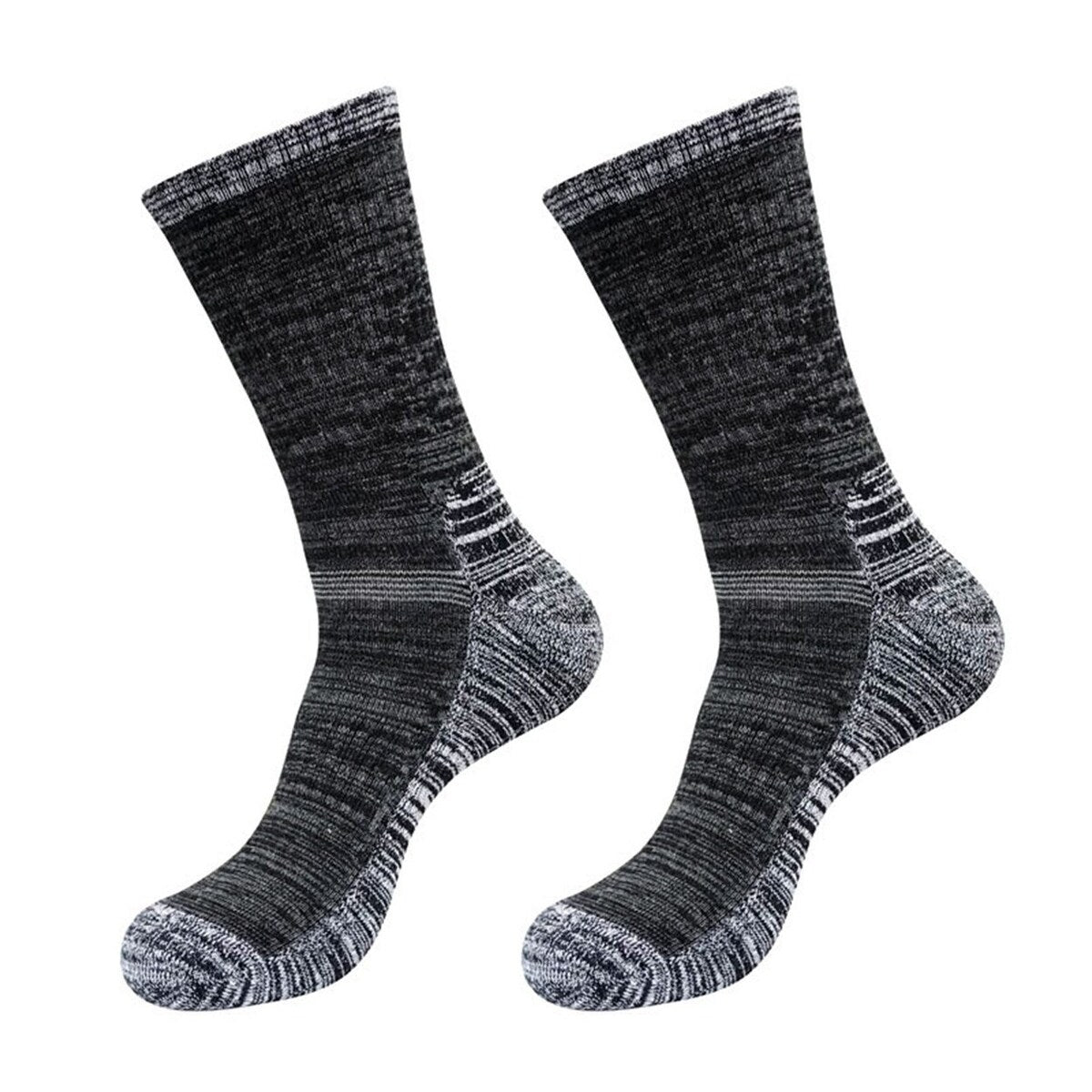 1 Pair Men Winter Sports Socks MidTube Thickened Soft AntiSlip Elastic Patchwork Color Matching No Basketball