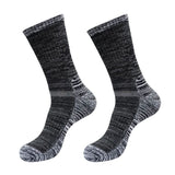 1 Pair Men Winter Sports Socks MidTube Thickened Soft AntiSlip Elastic Patchwork Color Matching No Basketball