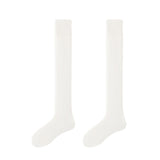 1 Pair Men Winter Stockings Solid Color Soft Breathable LongTube High Elasticity Over Knee Length Warm AntiSlip No
