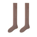 1 Pair Men Winter Stockings Solid Color Soft Breathable LongTube High Elasticity Over Knee Length Warm AntiSlip No