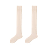 1 Pair Men Winter Stockings Solid Color Soft Breathable LongTube High Elasticity Over Knee Length Warm AntiSlip No