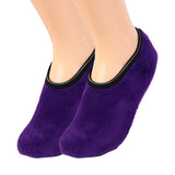1 Pair Winter Floor Socks NonSlip Rough Sole Thicken Padded Washable Keep Warm Low Tube Contrast Color Women Socks Home