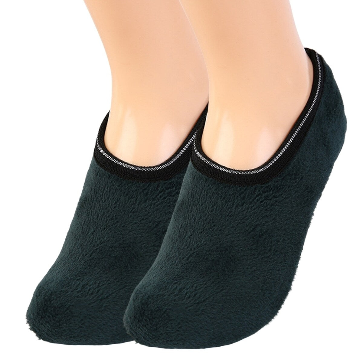 1 Pair Winter Floor Socks NonSlip Rough Sole Thicken Padded Washable Keep Warm Low Tube Contrast Color Women Socks Home