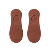 1 Pair Women Socks LowCut AntiiSkid Silicone Cotton Elastic AntiSlip Solid Color Soft AntiShrink Casual Four Season