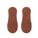 1 Pair Women Socks LowCut AntiiSkid Silicone Cotton Elastic AntiSlip Solid Color Soft AntiShrink Casual Four Season