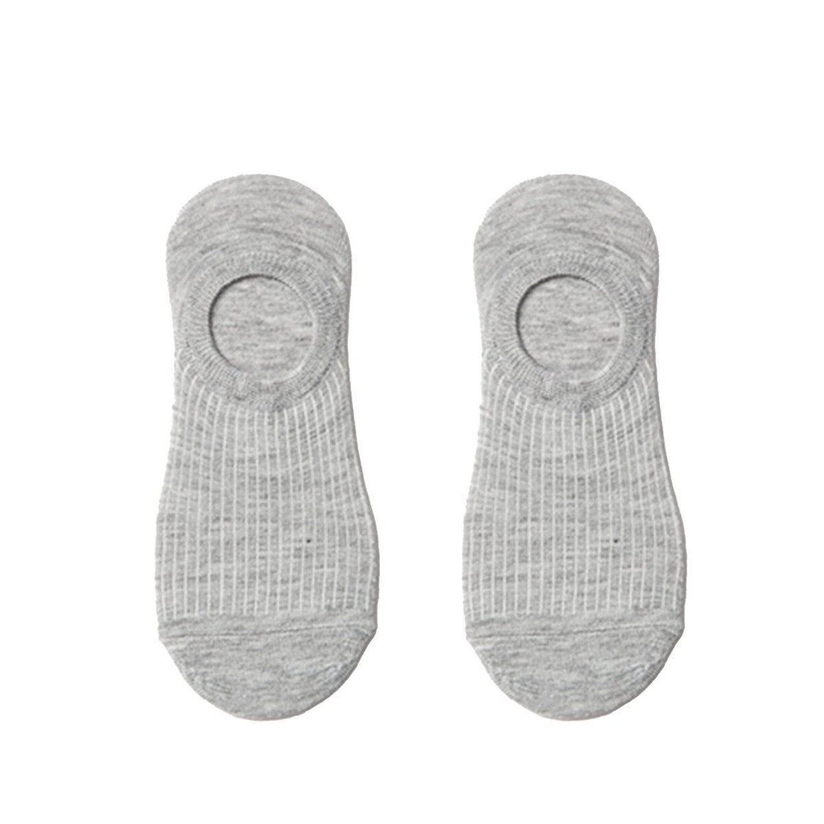 1 Pair Women Socks LowCut AntiiSkid Silicone Cotton Elastic AntiSlip Solid Color Soft AntiShrink Casual Four Season