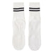 1 Pair Women Sports Socks Striped Elastic Breathable Knitted AntiSlip Sweat Absorption Cotton