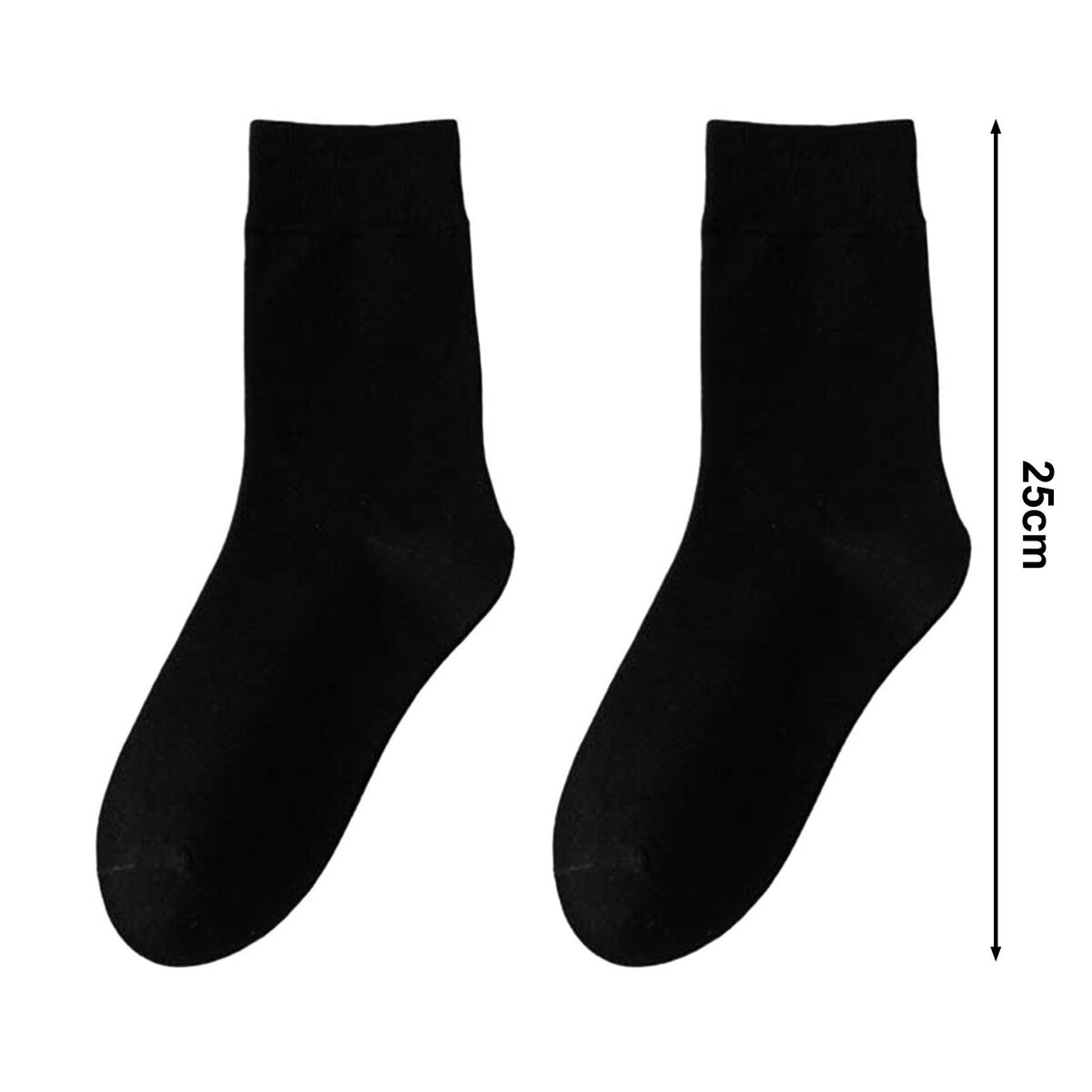 1 Pair Women Winter Socks Solid Color Soft Breathable MidTube High Elasticity Solid Color Warm AntiSlip No Lady