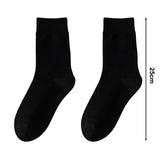 1 Pair Women Winter Socks Solid Color Soft Breathable MidTube High Elasticity Solid Color Warm AntiSlip No Lady