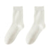 1 Pair Women Winter Socks Solid Color Soft Breathable MidTube High Elasticity Solid Color Warm AntiSlip No Lady