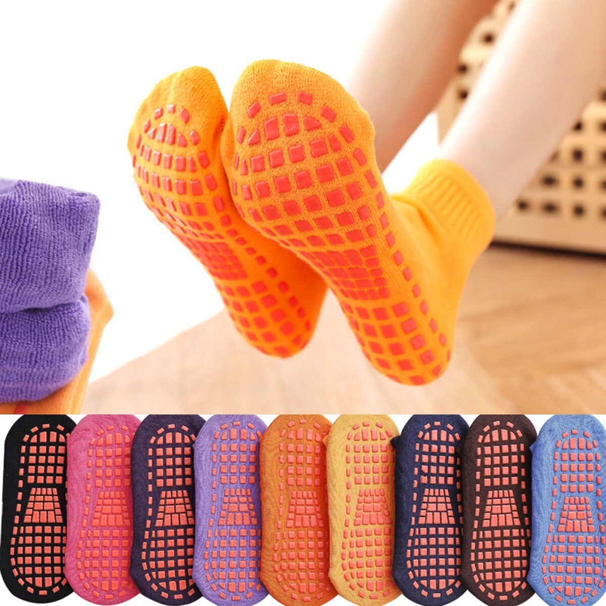 1 Pair Yoga Socks Plush NonSlip Sole Particles Couple Socks Unisex Keep Warm Breathable Thicken Women Winter Socks For