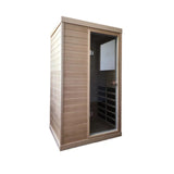 1-Person Sauna with LCD Display, Touch Control, Bluetooth and LED reading lights - 37" x 29" x 63"