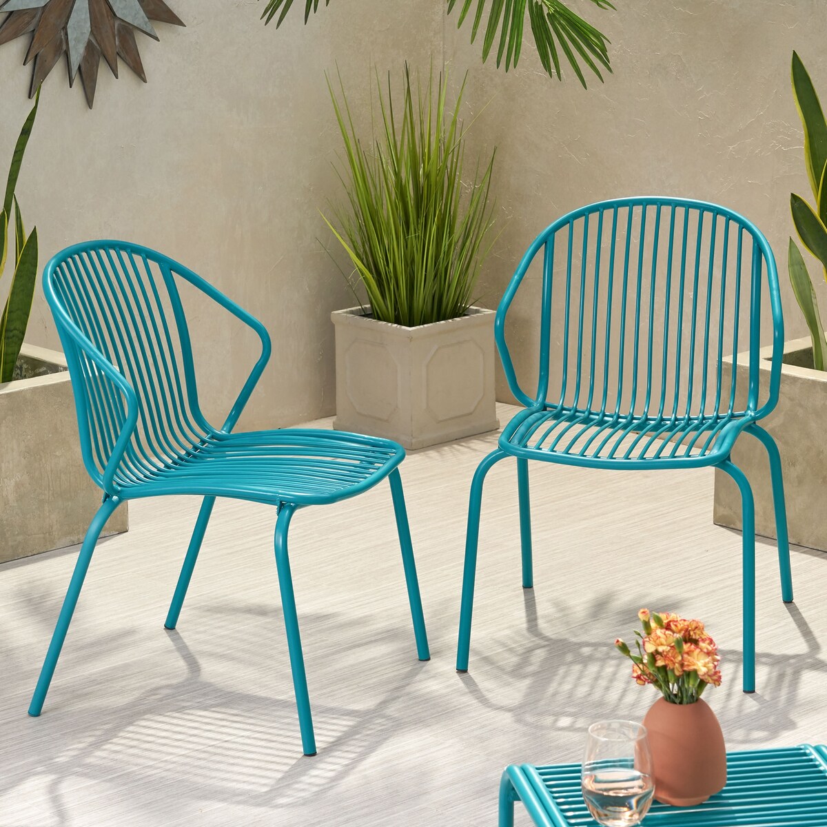 1-Piece Iron Patio Chair
