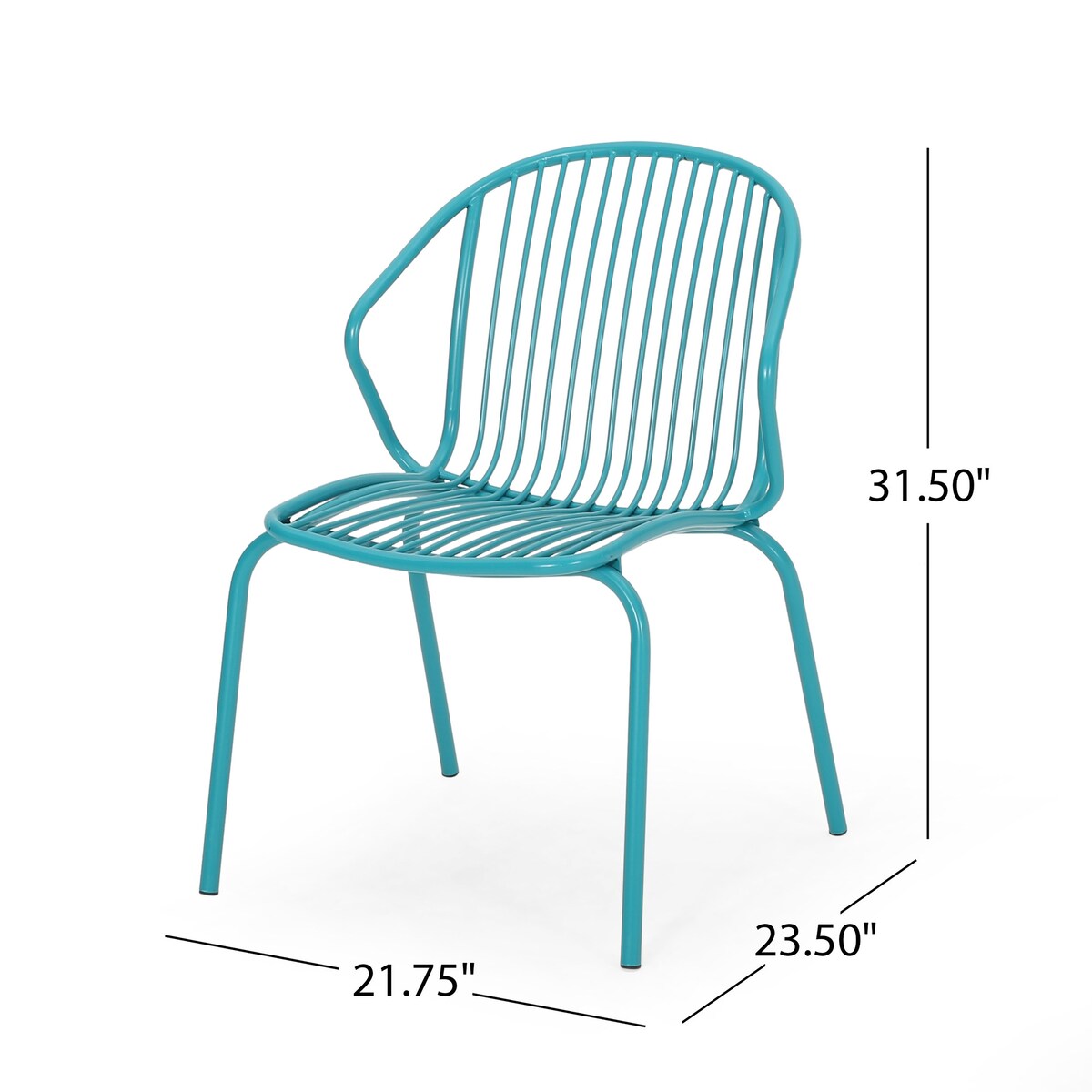 1-Piece Iron Patio Chair