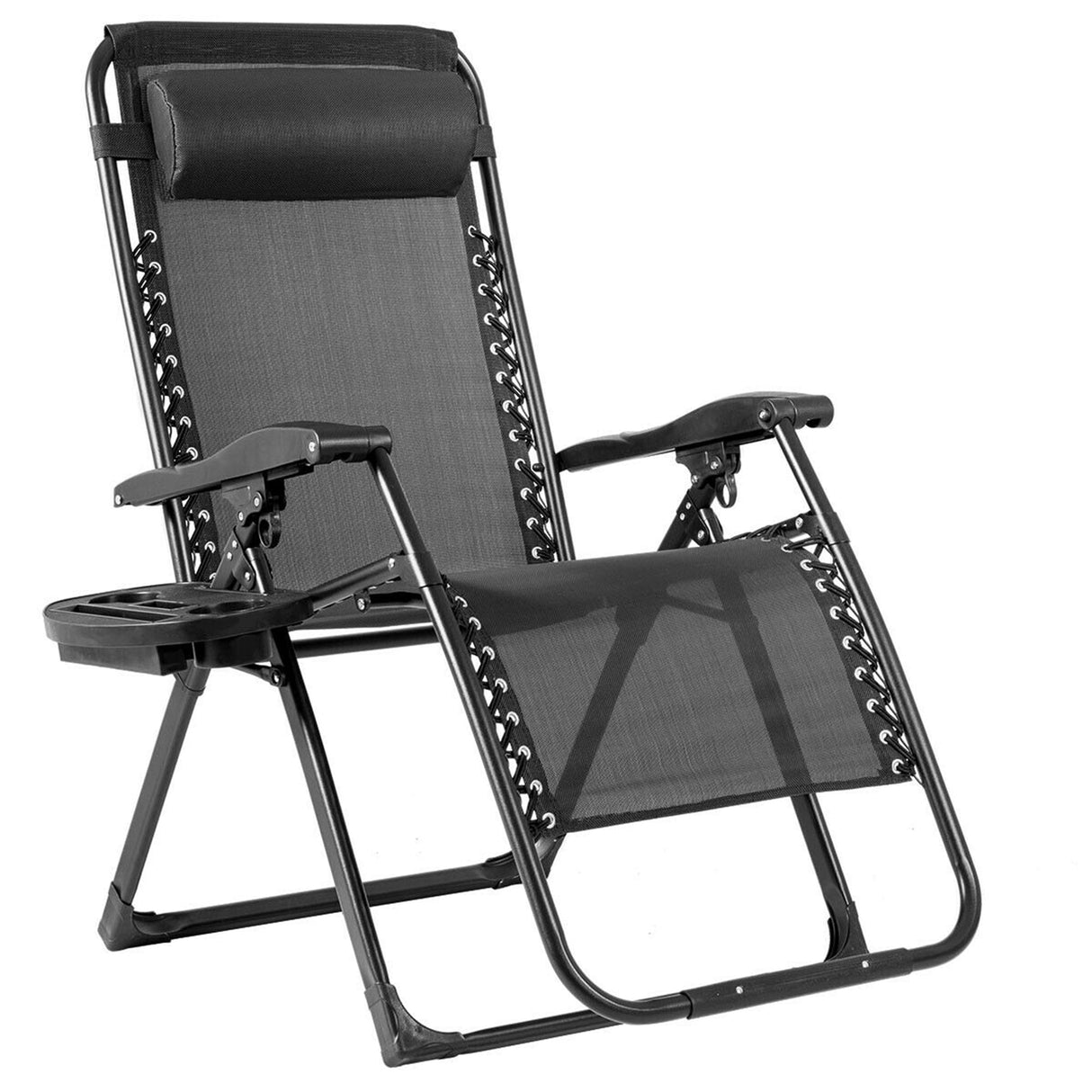 Oversize Patio Heavy Duty Folding Zero Gravity Recliner Lounge Chair