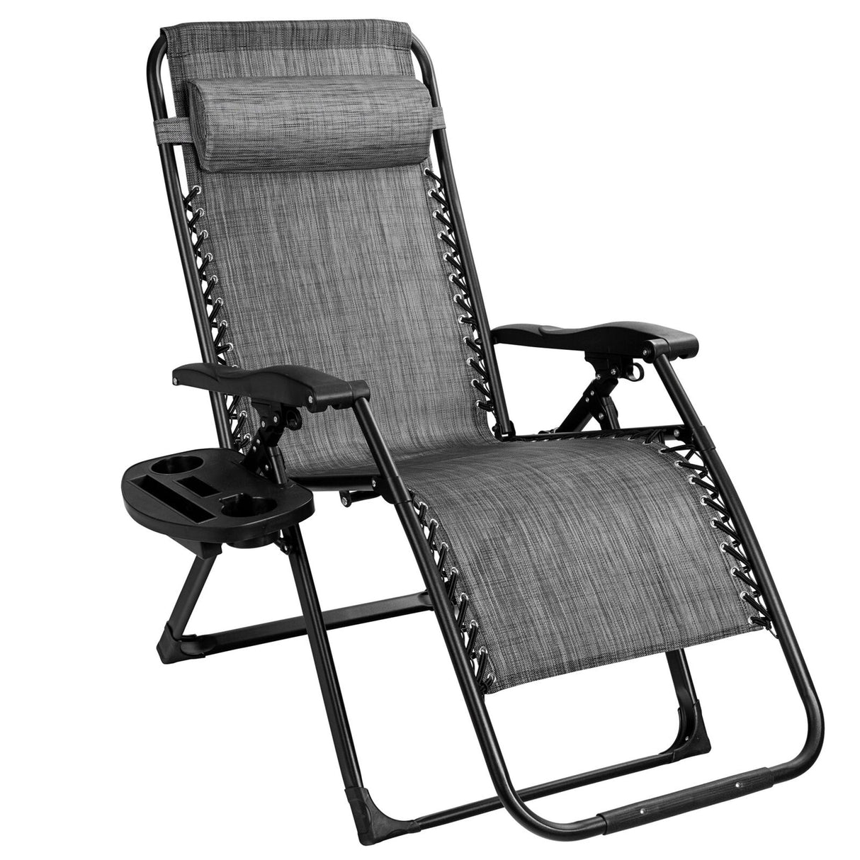 Oversize Patio Heavy Duty Folding Zero Gravity Recliner Lounge Chair