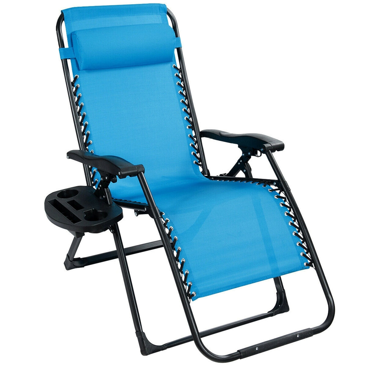 Oversize Patio Heavy Duty Folding Zero Gravity Recliner Lounge Chair