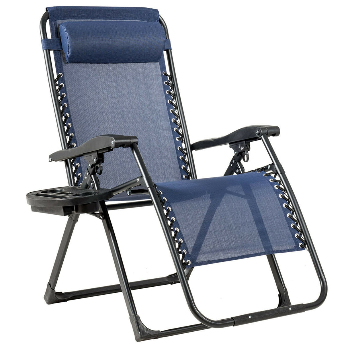 Oversize Patio Heavy Duty Folding Zero Gravity Recliner Lounge Chair