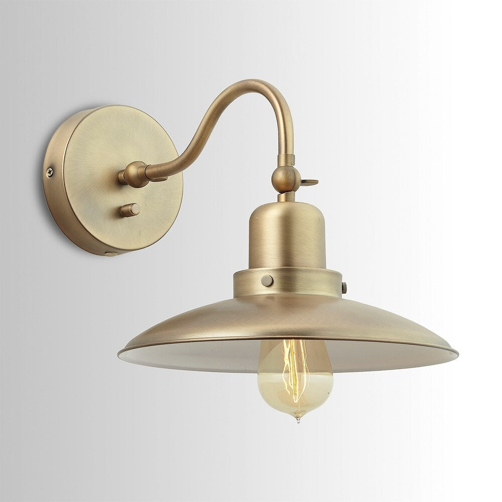 1-light Aged Brass Wall Sconce