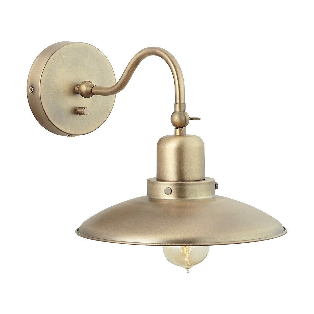 1-light Aged Brass Wall Sconce