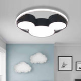 1-light Cartoon Dimmable Led Flush Mount