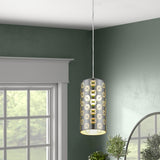1-light Single Ceiling Pendant Light (3D glass)