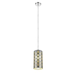 1-light Single Ceiling Pendant Light (3D glass)