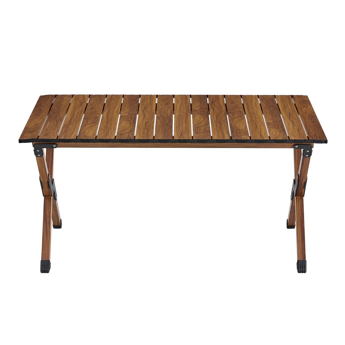 1-piece Folding Outdoor Table,Lightweight Roll-up Rectangular Table for indoor, Outdoor Camping, Picnics,Beach,Backyard, BBQ