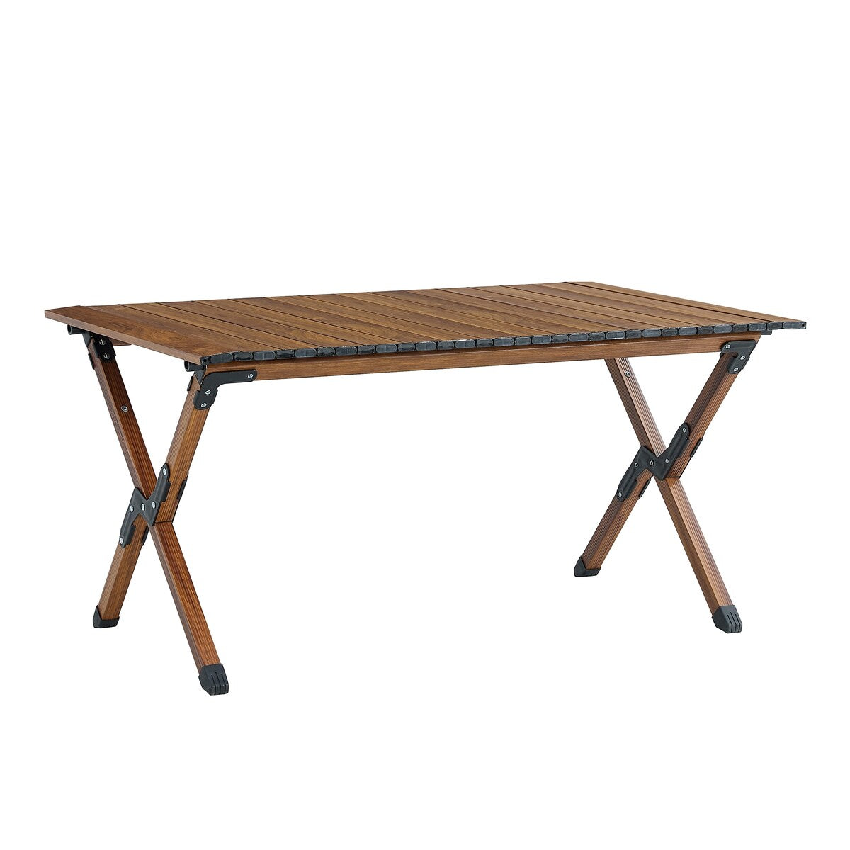 1-piece Folding Outdoor Table,Lightweight Roll-up Rectangular Table for indoor, Outdoor Camping, Picnics,Beach,Backyard, BBQ