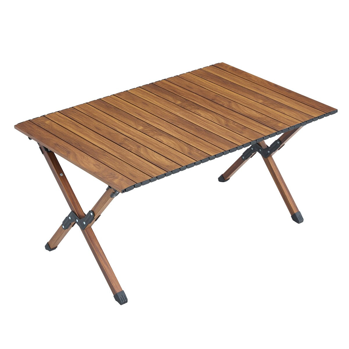 1-piece Folding Outdoor Table,Lightweight Roll-up Rectangular Table for indoor, Outdoor Camping, Picnics,Beach,Backyard, BBQ