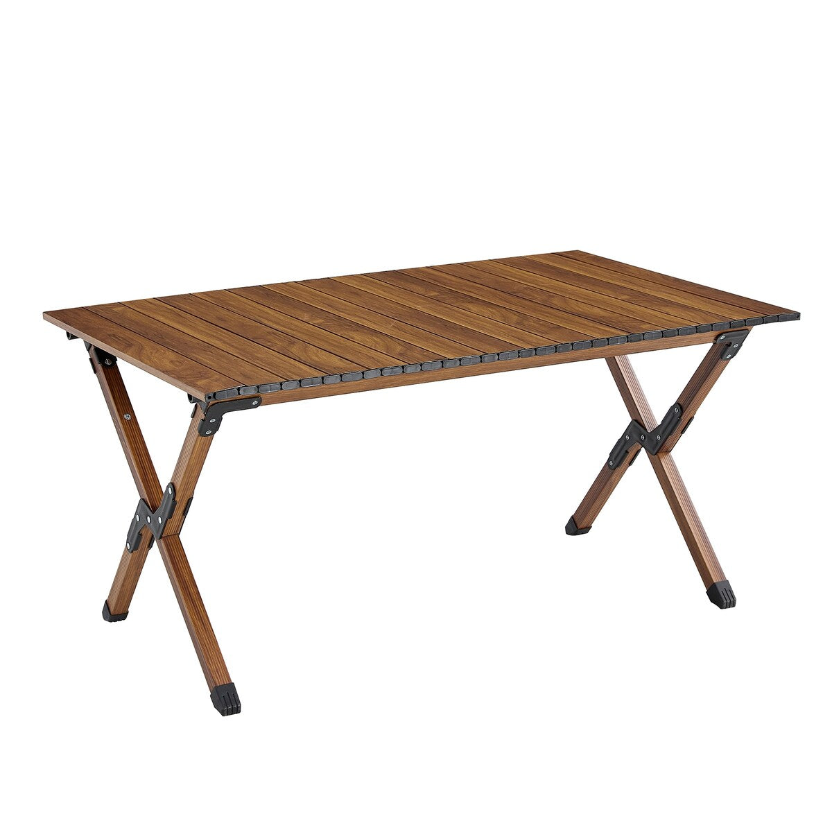 1-piece Folding Outdoor Table,Lightweight Roll-up Rectangular Table for indoor, Outdoor Camping, Picnics,Beach,Backyard, BBQ