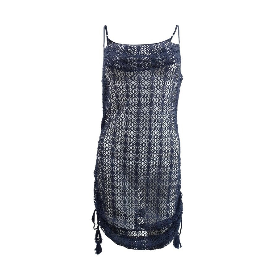 1. State Women's Convertible Tank Dress Swim Cover-Up (M, Navy)