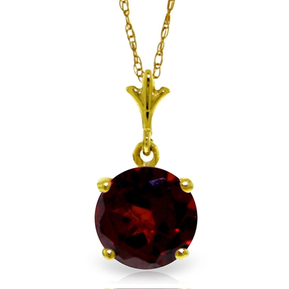 1.15 Carat 14K Gold Happiest I've Been Garnet Necklace