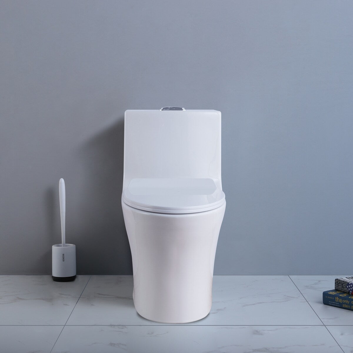 1.28 GPM One-Piece Elongated Toilet, Soft Close Seat Included , 28"x15"x28"