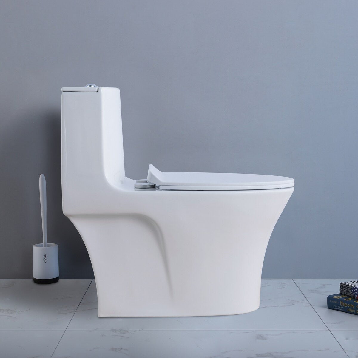 1.28 GPM One-Piece Elongated Toilet, Soft Close Seat Included , 28"x15"x28"