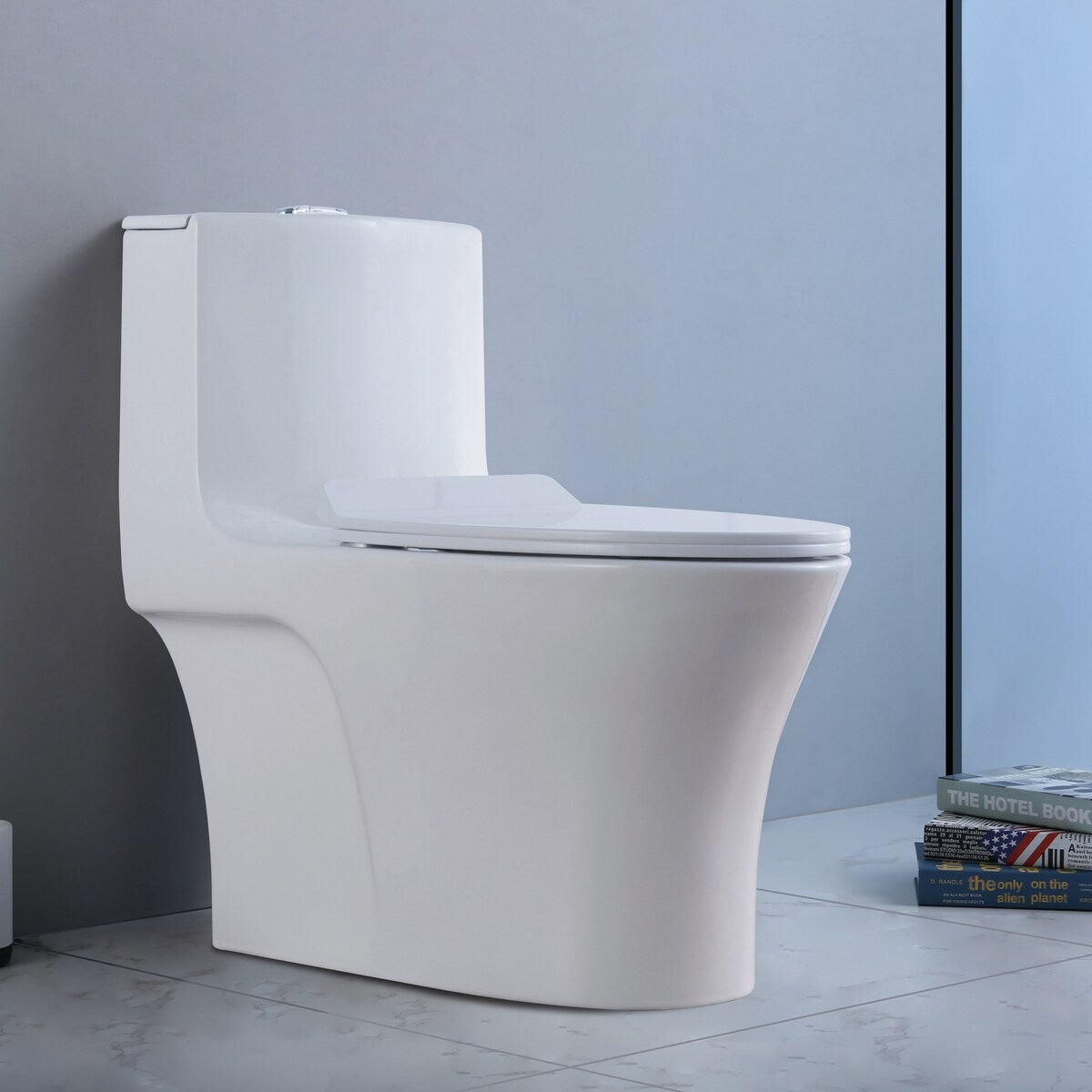 1.28 GPM One-Piece Elongated Toilet, Soft Close Seat Included , 28"x15"x28"