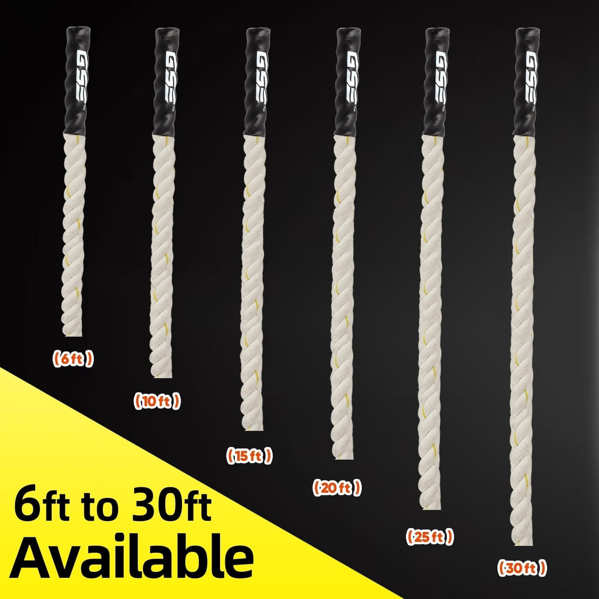 GSE™ 1.5" Gym Climbing Rope, Workout Rope for Indoor/Outdoor and Home Workouts. Great for Climbing Exercises, Strength Training